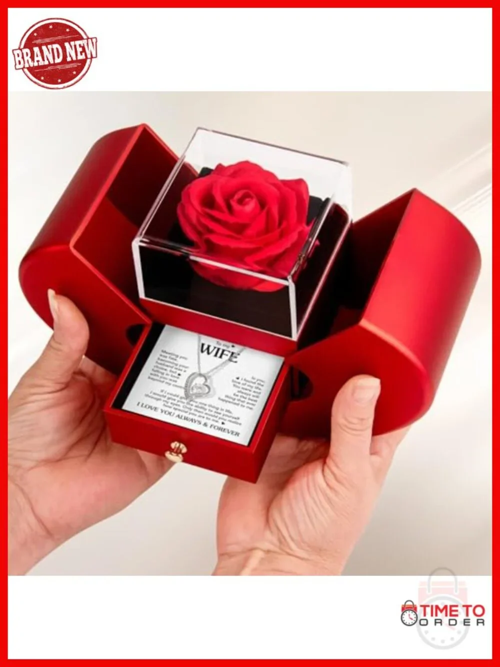 Soulmate Pendant Necklace with Heartfelt Message Card & Gift Box